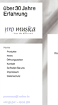 Mobile Screenshot of pro-musica.net